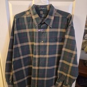 Chaps Green Plaid Men's Shirt